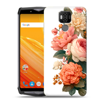 Силиконовый чехол на Ulefone Power 6 с принтом цветы Силиконовый чехол на Ulefone Power 6 с принтом цветы
