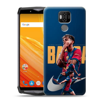 Силиконовый чехол на Ulefone Power 6 с принтом Барселона Barca Yamal Силиконовый чехол на Ulefone Power 6 с принтом Барселона Barca Yamal