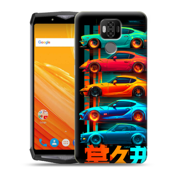Силиконовый чехол на Ulefone Power 6 с принтом машины тачки Силиконовый чехол на Ulefone Power 6 с принтом машины тачки