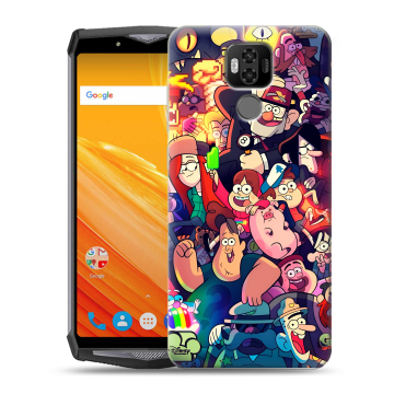 Силиконовый чехол на Ulefone Power 6 с принтом Gravity Falls Гравити Фолз