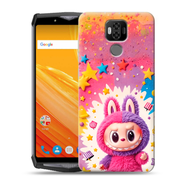 Силиконовый чехол на Ulefone Power 6 с принтом Labubu Лабубу Силиконовый чехол на Ulefone Power 6 с принтом Labubu Лабубу