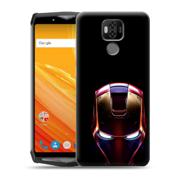 Силиконовый чехол на Ulefone Power 6 с принтом IronMan Железный человек Силиконовый чехол на Ulefone Power 6 с принтом IronMan Железный человек