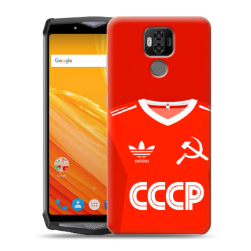 Силиконовый чехол на Ulefone Power 6 с принтом Флаг Герб СССР Силиконовый чехол на Ulefone Power 6 с принтом Флаг Герб СССР