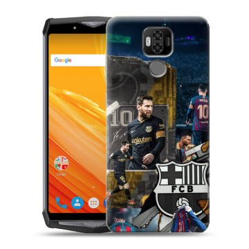 Силиконовый чехол на Ulefone Power 6 с принтом Messi Barcelona Силиконовый чехол на Ulefone Power 6 с принтом Messi Barcelona