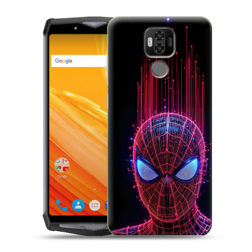 Силиконовый чехол на Ulefone Power 6 с принтом Spiderman Человек паук
