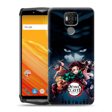 Силиконовый чехол на Ulefone Power 6 с принтом Demon Slayer Клинок рассекающий демонов Силиконовый чехол на Ulefone Power 6 с принтом Demon Slayer Клинок рассекающий демонов