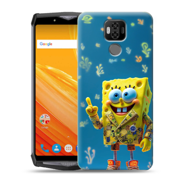 Силиконовый чехол на Ulefone Power 6 с принтом Спанч боб Спанчбоб Силиконовый чехол на Ulefone Power 6 с принтом Спанч боб Спанчбоб