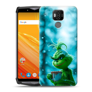 Силиконовый чехол на Ulefone Power 6 с принтом Новый год гринч Силиконовый чехол на Ulefone Power 6 с принтом Новый год гринч