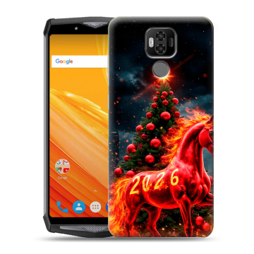 Силиконовый чехол на Ulefone Power 6 с принтом Новый год Силиконовый чехол на Ulefone Power 6 с принтом Новый год