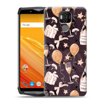 Силиконовый чехол на Ulefone Power 6 с принтом Новый год Силиконовый чехол на Ulefone Power 6 с принтом Новый год
