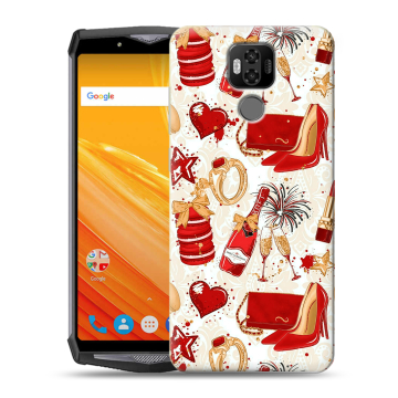 Силиконовый чехол на Ulefone Power 6 с принтом Новый год Силиконовый чехол на Ulefone Power 6 с принтом Новый год