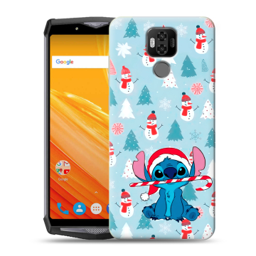 Силиконовый чехол на Ulefone Power 6 с принтом Стич Новый год Силиконовый чехол на Ulefone Power 6 с принтом Стич Новый год