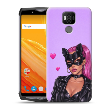 Силиконовый чехол на Ulefone Power 6 с принтом женский Силиконовый чехол на Ulefone Power 6 с принтом женский