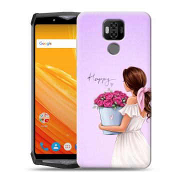 Силиконовый чехол на Ulefone Power 6 с принтом женский Силиконовый чехол на Ulefone Power 6 с принтом женский