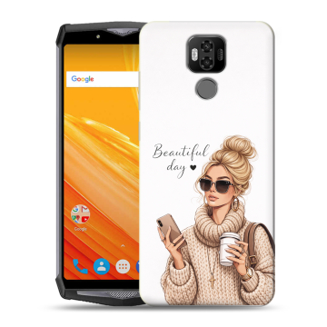 Силиконовый чехол на Ulefone Power 6 с принтом женский Силиконовый чехол на Ulefone Power 6 с принтом женский