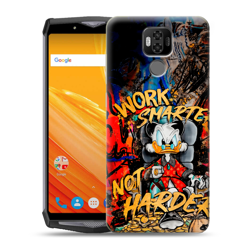 Силиконовый чехол на Ulefone Power 6 с принтом Дональд Дак Деньги Силиконовый чехол на Ulefone Power 6 с принтом Дональд Дак Деньги