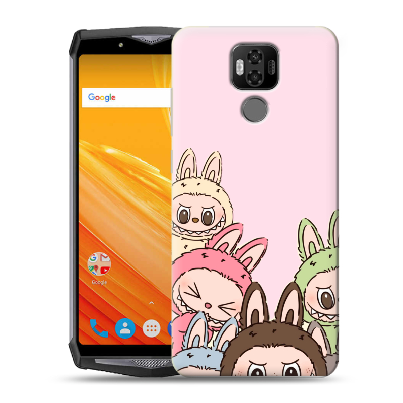 Силиконовый чехол на Ulefone Power 6 с принтом Лабубу Силиконовый чехол на Ulefone Power 6 с принтом Лабубу