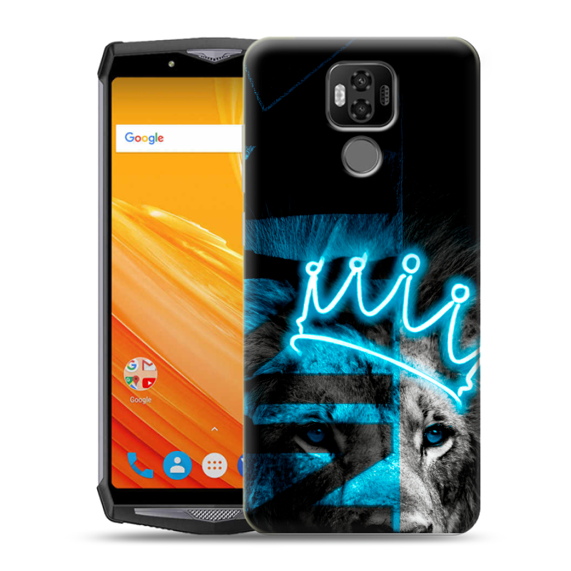 Силиконовый чехол на Ulefone Power 6 с принтом Король лев Силиконовый чехол на Ulefone Power 6 с принтом Король лев