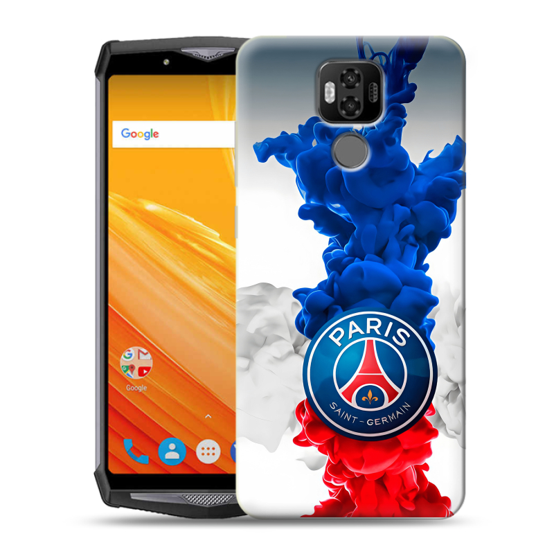 Силиконовый чехол на Ulefone Power 6 с принтом PSG ПСЖ Силиконовый чехол на Ulefone Power 6 с принтом PSG ПСЖ