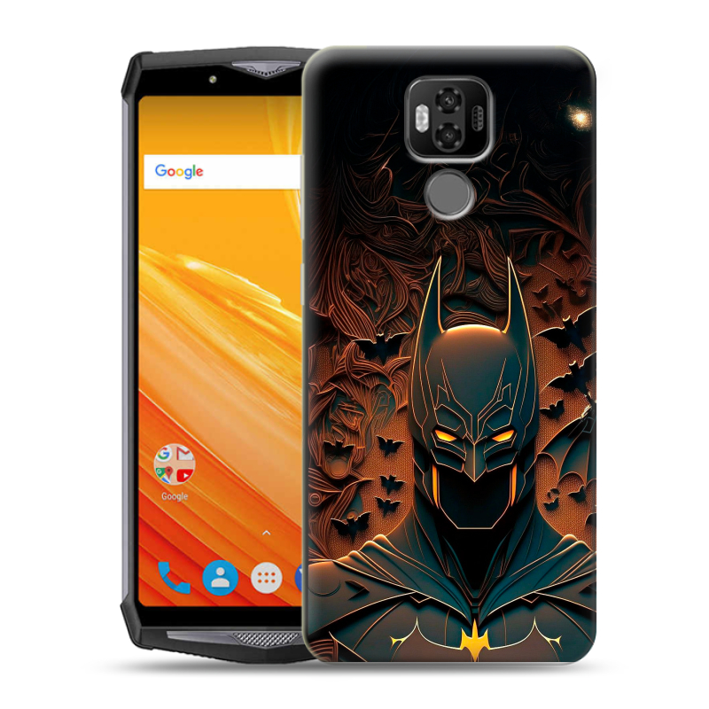 Силиконовый чехол на Ulefone Power 6 с принтом Batman Бэтмен Силиконовый чехол на Ulefone Power 6 с принтом Batman Бэтмен