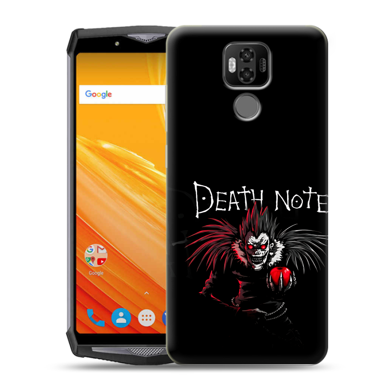 Силиконовый чехол на Ulefone Power 6 с принтом Death note Тетрадь смерти Силиконовый чехол на Ulefone Power 6 с принтом Death note Тетрадь смерти