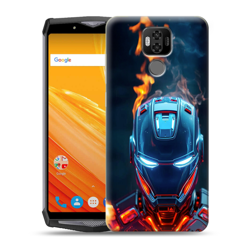 Силиконовый чехол на Ulefone Power 6 с принтом IronMan Железный человек Силиконовый чехол на Ulefone Power 6 с принтом IronMan Железный человек