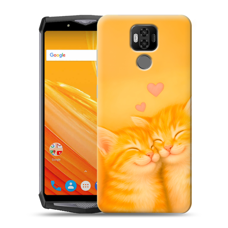 Силиконовый чехол на Ulefone Power 6 с принтом Милые котята Силиконовый чехол на Ulefone Power 6 с принтом Милые котята