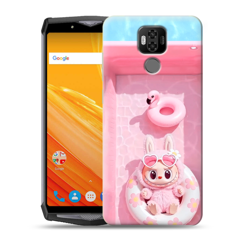 Силиконовый чехол на Ulefone Power 6 с принтом Labubu Лабубу Силиконовый чехол на Ulefone Power 6 с принтом Labubu Лабубу