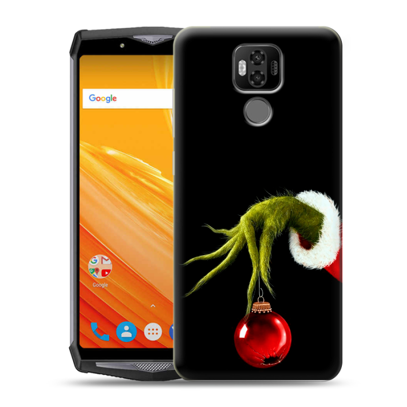 Силиконовый чехол на Ulefone Power 6 с принтом Новый год Гринч Силиконовый чехол на Ulefone Power 6 с принтом Новый год Гринч