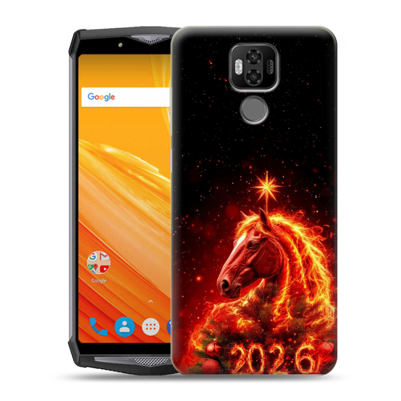 Силиконовый чехол на Ulefone Power 6 с принтом Новый год Силиконовый чехол на Ulefone Power 6 с принтом Новый год