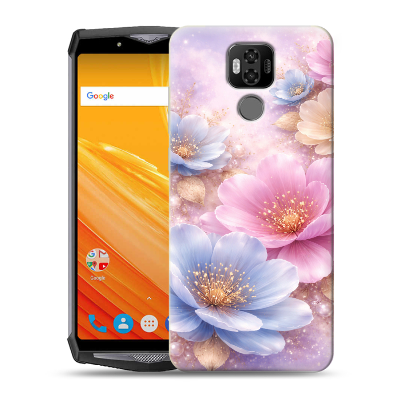 Силиконовый чехол на Ulefone Power 6 с принтом женский Силиконовый чехол на Ulefone Power 6 с принтом женский