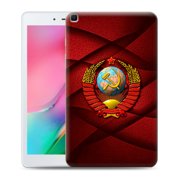 Силиконовый чехол на планшета Samsung Galaxy Tab A 8.0 (2019) с принтом Герб СССР