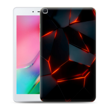 Силиконовый чехол на планшета Samsung Galaxy Tab A 8.0 (2019) с принтом Яркие абстракции