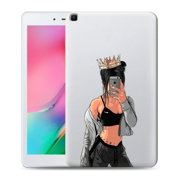 Силиконовый чехол на планшета Samsung Galaxy Tab A 8.0 (2019) с принтом Женские принты