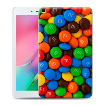 Силиконовый чехол на планшета Samsung Galaxy Tab A 8.0 (2019) с принтом Конфеты