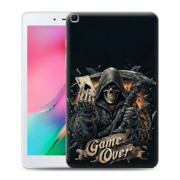 Силиконовый чехол на планшета Samsung Galaxy Tab A 8.0 (2019) с принтом Скелет карты