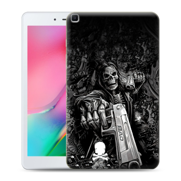 Силиконовый чехол на планшета Samsung Galaxy Tab A 8.0 (2019) с принтом Скелет