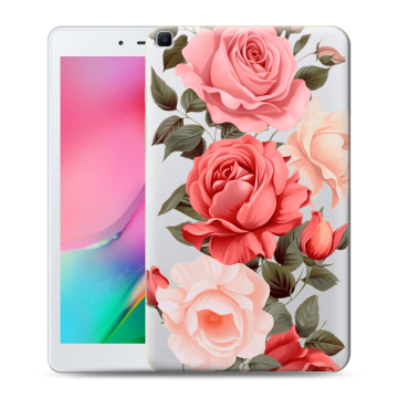 Силиконовый чехол на Samsung Galaxy Tab A 8.0 (2019) с принтом Розы