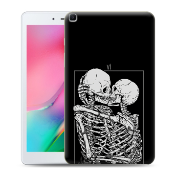 Силиконовый чехол на Samsung Galaxy Tab A 8.0 (2019) с принтом Поцелуй скелетов Силиконовый чехол на Samsung Galaxy Tab A 8.0 (2019) с принтом Поцелуй скелетов