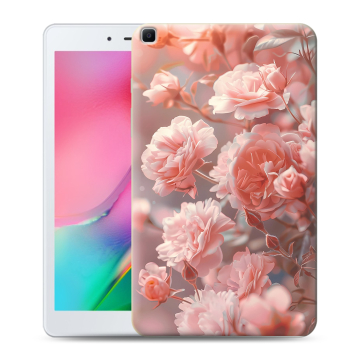 Силиконовый чехол на Samsung Galaxy Tab A 8.0 (2019) с принтом Розовые розы Силиконовый чехол на Samsung Galaxy Tab A 8.0 (2019) с принтом Розовые розы