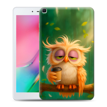 Силиконовый чехол на Samsung Galaxy Tab A 8.0 (2019) с принтом сова Силиконовый чехол на Samsung Galaxy Tab A 8.0 (2019) с принтом сова