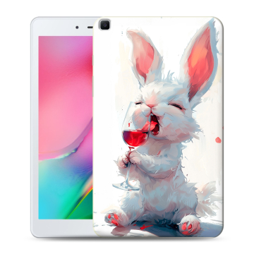 Силиконовый чехол на Samsung Galaxy Tab A 8.0 (2019) с принтом кролик зайчик Силиконовый чехол на Samsung Galaxy Tab A 8.0 (2019) с принтом кролик зайчик