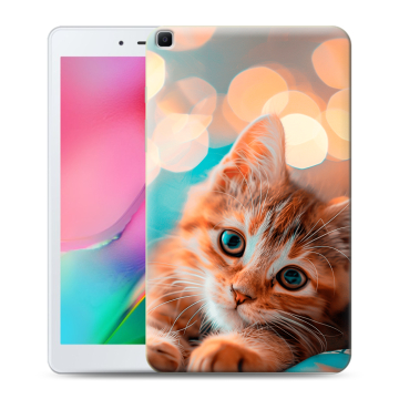 Силиконовый чехол на Samsung Galaxy Tab A 8.0 (2019) с принтом котик