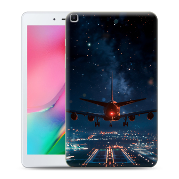 Силиконовый чехол на Samsung Galaxy Tab A 8.0 (2019) с принтом самолет Силиконовый чехол на Samsung Galaxy Tab A 8.0 (2019) с принтом самолет