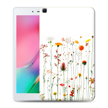 Силиконовый чехол на Samsung Galaxy Tab A 8.0 (2019) с принтом цветы Силиконовый чехол на Samsung Galaxy Tab A 8.0 (2019) с принтом цветы