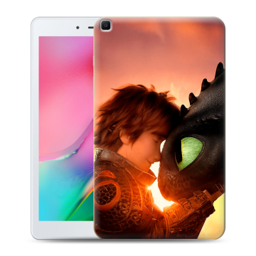 Силиконовый чехол на Samsung Galaxy Tab A 8.0 (2019) с принтом Как приручить дракона