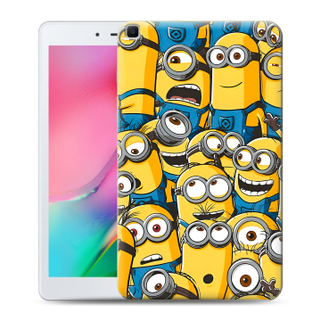Силиконовый чехол на Samsung Galaxy Tab A 8.0 (2019) с принтом Миньоны Силиконовый чехол на Samsung Galaxy Tab A 8.0 (2019) с принтом Миньоны