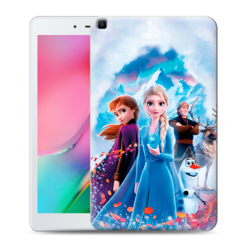 Силиконовый чехол на Samsung Galaxy Tab A 8.0 (2019) с принтом Холодное сердце Frozen Силиконовый чехол на Samsung Galaxy Tab A 8.0 (2019) с принтом Холодное сердце Frozen