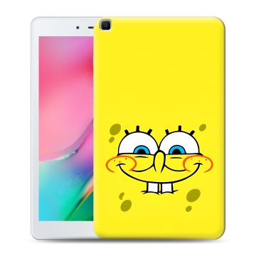 Силиконовый чехол на Samsung Galaxy Tab A 8.0 (2019) с принтом спанчбоб спанч боб