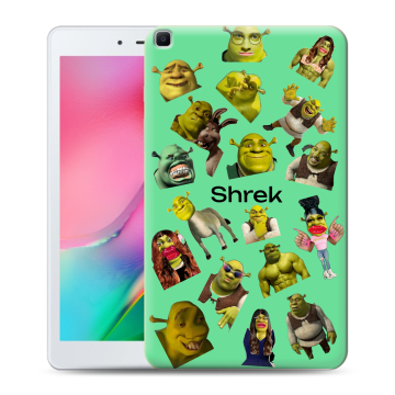 Силиконовый чехол на Samsung Galaxy Tab A 8.0 (2019) с принтом Шрек Shrek